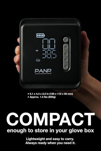 PANP RIDE PRO Tire Inflator Portable Air Compressor, 150PSI & 7800mAh Cordless, Air Pump for Car Tires - Fast Inflation, Inflates 11 Tires per Charge, 12V DC Dual Power for Car SUV Motorcycle in Saudi Arabia