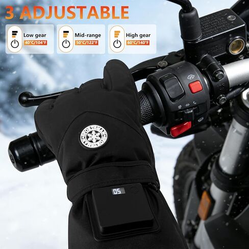 Heated Gloves for Men Women Electric Heated Gloves Touchscreen Gloves Heated Winter Hand Warmer for WorkCold Weather Motorcycle Skiing Snowboarding Hiking etc in Saudi Arabia