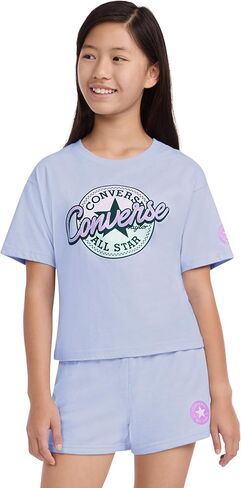 Converse Girls' Graphic T-Shirt and French Terry Shorts 2-Piece Set in Saudi Arabia