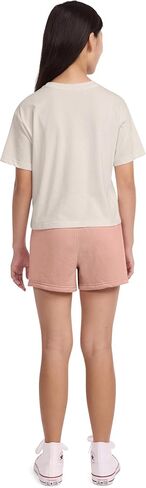 Converse Girls' Graphic T-Shirt and Fleece Shorts 2-Piece Set in Saudi Arabia