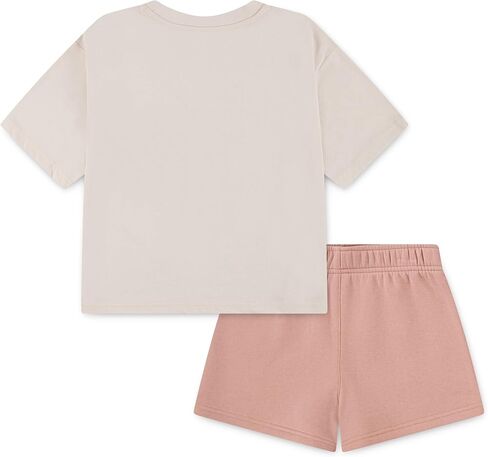 Converse Girls' Graphic T-Shirt and Fleece Shorts 2-Piece Set in Saudi Arabia