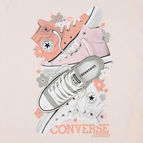 Converse Girls' Graphic T-Shirt and Fleece Shorts 2-Piece Set in Saudi Arabia