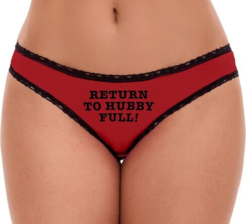 Knaughty Knickers Return To Hubby Husband Full Cumslut Hotwife Vixen Cuck Red and Black Bikini Panties Adult Flirty Fun in Saudi Arabia
