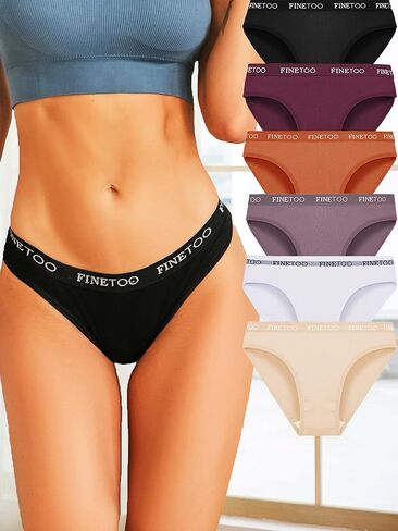 Womens Underwear Cotton Cheeky High Cut Bikini Stretch Hipster Panties Comfortable Briefs 6 Pack in Saudi Arabia