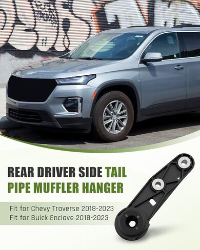 Rear Driver Side Tail Pipe Muffler Hanger Fit for Buick Enclave 2018-2023, Fit for Chevy Traverse 2018 2019 2020 2021 2022 2023, Replace 84160333 in Saudi Arabia