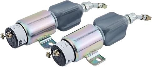 1pc 12v 24V Diesel Generator Set Engine Stop Solenoid Valve Excavator Extinguisher Flame Out Fuel Switch(24V) in Saudi Arabia
