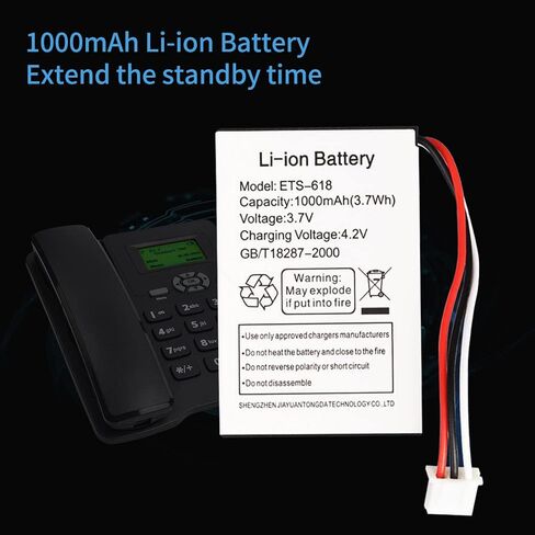 هاتف لاسلكي للمكتب يدعم GSM 850/900/1800/1900MHZ Tarjeta SIM Dual 2G هاتف لاسلكي Fijo مع هوائي راديو Reloj Despertador Función para Casa Centro de Llamadas in Kuwait