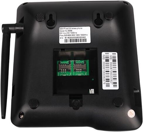 هاتف لاسلكي للمكتب يدعم GSM 850/900/1800/1900MHZ Tarjeta SIM Dual 2G هاتف لاسلكي Fijo مع هوائي راديو Reloj Despertador Función para Casa Centro de Llamadas in Kuwait