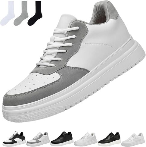 Height Boost Sneakers with Invisible Lift, 1.6"/2.4"/3"/4" Height Increase, Lightweight Breathable Non-Slip Shoes for Men & Women (Unisex Size Guide) in Saudi Arabia
