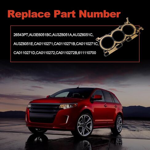 حشية رأس الأسطوانة اليمنى من AUCERAMIC تناسب 2011-2015 Ford Edge F-150 Mustang، 2015-2017 Ford Transit-150 Transit-250 Transit-350، 2009-2016 Lincoln MKS MKT MKX MKZ، 3.7L V6 in Kuwait