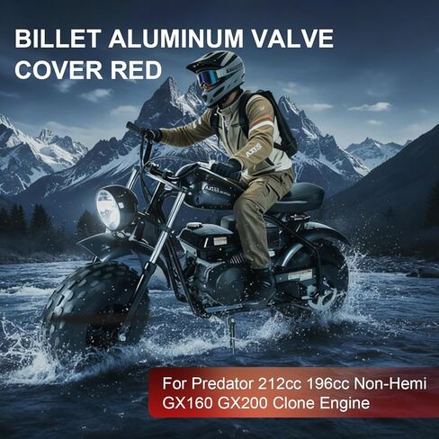 Billet Aluminum Valve Cover Black for Predator 212cc 196cc Non-Hemi GX160 GX200 Clone Engine,for Coleman CT200U BT200X CT100U Mini Bike KT196 Go Kart Baja Hisun Tillotson in Saudi Arabia