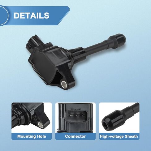 Set of 6 UF617 Ignition Coil Packs Compatible with Infiniti Q40 Q50 Q60 Q70 Q70L QX50 QX70 EX37 FX37 FX50 G37 M37 M56, Nissan 370Z 3.7L 5.0L 5.6L V6 V8, Replaces GN10430 22448EY00 in Saudi Arabia