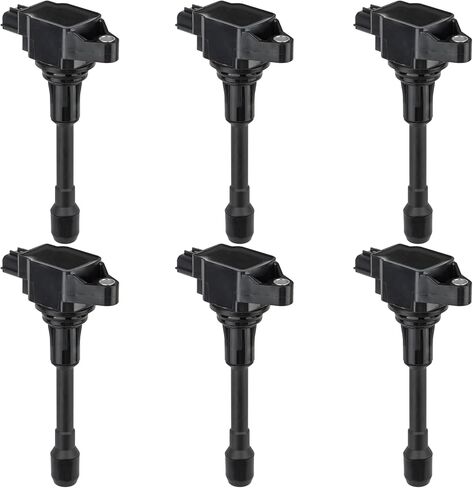 Set of 6 UF617 Ignition Coil Packs Compatible with Infiniti Q40 Q50 Q60 Q70 Q70L QX50 QX70 EX37 FX37 FX50 G37 M37 M56, Nissan 370Z 3.7L 5.0L 5.6L V6 V8, Replaces GN10430 22448EY00 in Saudi Arabia