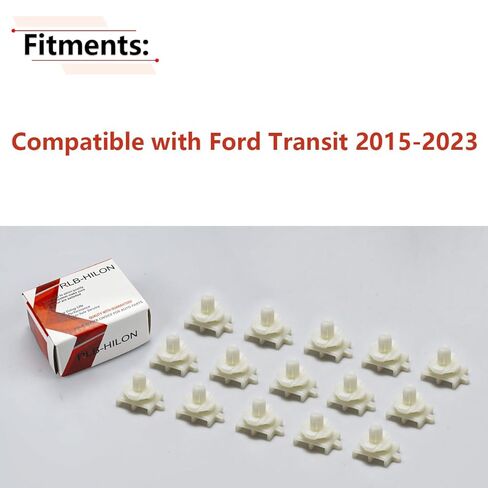 RLB-HILON 15PCS Rocker Panel Moulding Clips Compatible with Ford Transit 150 250 350 2015 to 2023 Year, for BK3Z-00817-AA in Saudi Arabia