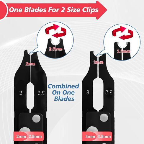 E Clips Assortment Kit with Removal and Installation E Clip Tool - E Clips Tool 350Pcs E Clips on 7 Sizes - 1.5mm 2mm 2.5mm 3mm 3.5mm 4mm 5mm Clip Rings E Clips Tool in Kuwait