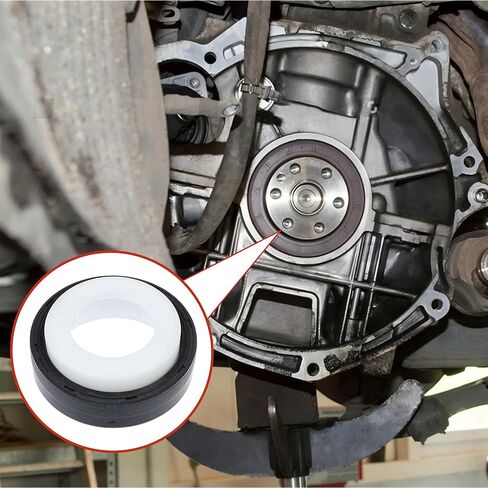 Crankshaft Front Oil Seal for BMW 128i 2008-2013 Front Shaft Seal for BMW 128i 2008-2013 Replace 11117547842 1Pcs Black in Saudi Arabia