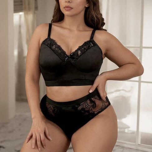 Womens Plus Size Bra Underpants Set in Saudi Arabia