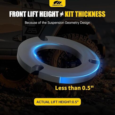 MIKKUPPA 3" Leveling Kits Compatible with 2007-2026 Chevy Silverado 1500, GMC Sierra 1500 2WD 4WD - 3 Inch Front Strut Spacer Suspension Lift Kits Lift Blocks in Saudi Arabia