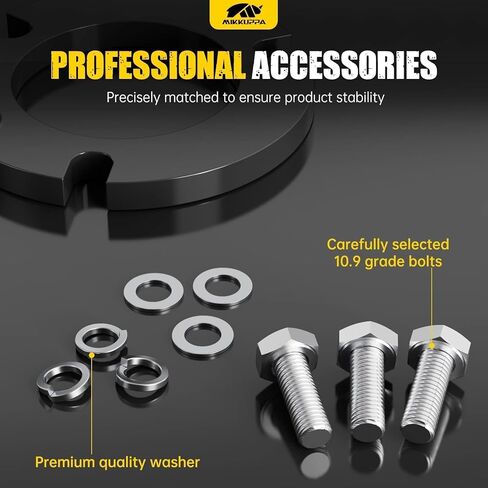 MIKKUPPA 3" Leveling Kits Compatible with 2007-2026 Chevy Silverado 1500, GMC Sierra 1500 2WD 4WD - 3 Inch Front Strut Spacer Suspension Lift Kits Lift Blocks in Saudi Arabia