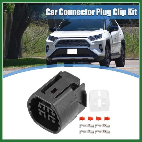 Motoforti 1 Set 4 Pin No.9098011964 Alternator Connector Adapter Plug Clip Kit Replacement for Toyota Long-Lasting in Saudi Arabia