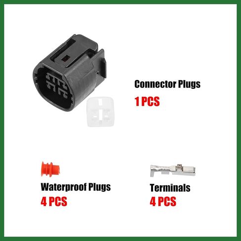 Motoforti 1 Set 4 Pin No.9098011964 Alternator Connector Adapter Plug Clip Kit Replacement for Toyota Long-Lasting in Saudi Arabia