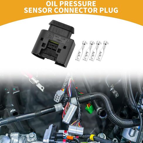 Oil Pressure Sensor Connector Plug No.2E0905229 Inner Female Wire Terminal Connector for BMW Plastic Black Waterproof in Saudi Arabia
