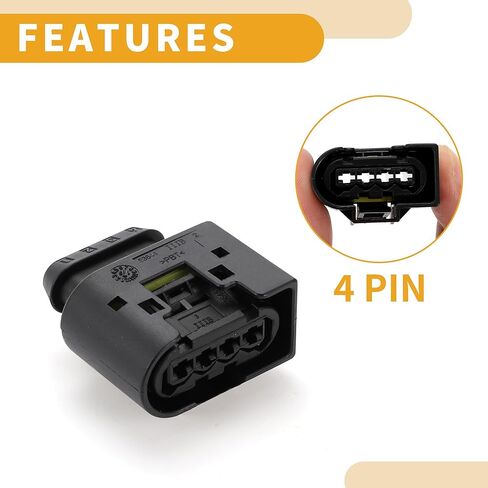 Oil Pressure Sensor Connector Plug No.2E0905229 Inner Female Wire Terminal Connector for BMW Plastic Black Waterproof in Saudi Arabia