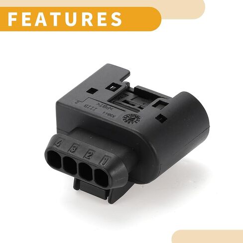 Oil Pressure Sensor Connector Plug No.2E0905229 Inner Female Wire Terminal Connector for BMW Plastic Black Waterproof in Saudi Arabia