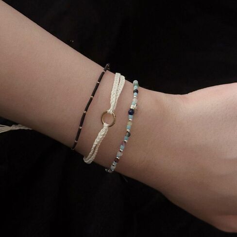 Cotton Daily Thread Bracelet Gift for Mom Girlfriend Boyfriend BF Couple 10.23 inches in Saudi Arabia