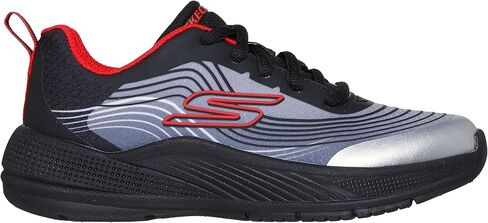SKECHERS Boy's Microspec Advance-Revconix Sneaker, Black/Silver, 13 Little Kid in Saudi Arabia
