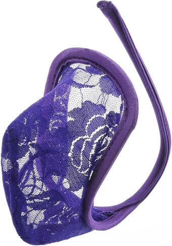 Mens C-String G Lingerie Sexy Lace Underwears T Back Half Thongs Bulge Pouch U Convex Ultra-thin Bikini Thong in Saudi Arabia