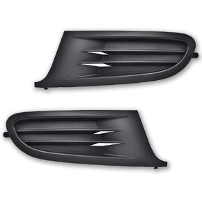 زوج أغطية مصابيح الضباب باللون البرتقالي الكبير، متوافق مع Volkswagen Golf 2010-2014، VW1039118 VW1038118، قطعتان من غطاء مصباح الضباب الأسود من جانب السائق والراكب in Kuwait