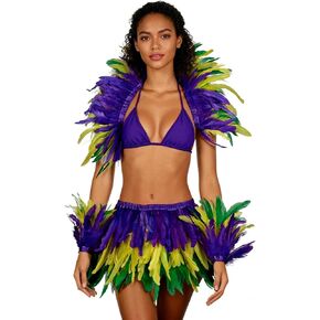 Mardi Gras Feather Costume Set in Saudi Arabia
