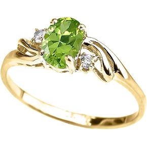 ذهب أصفر 10 قيراط مكعب زركونيا على شكل بيضاوي من الذهب الأصفر مع خاتم دائري من التوباز الأبيض مكون من 3 أحجار in Kuwait