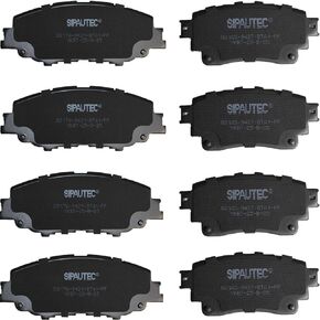 SIPAUTEC-Front & Rear Carbon Fiber Ceramic Brake Pads Compatible with Toyota corolla 2019 2020 2021 2022 2023 2024 | OEM Fitment | Low Noise | Dust Free | 8 Brake Pads in Kuwait