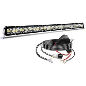 CO LIGHT LED شريط إضاءة 52 بوصة 120 واط 35000 لومن ثلاثي الصفوف بقعة ضوء الفيضانات أضواء القيادة على الطرق الوعرة مع تسخير الأسلاك سطوع عالي للشاحنات SUV ATV UTV Marine in Kuwait
