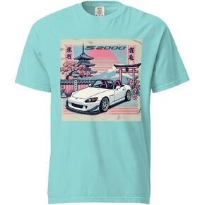 Japanese Aesthetic S2000 JDM Drivers Fans 90s Tuner Car Culture Garment-Dyed Heavyweight t-Shirt in Saudi Arabia