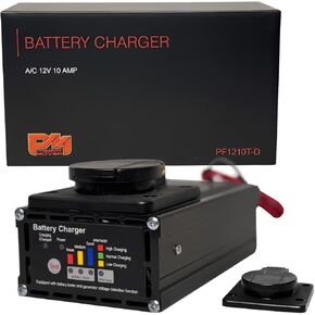 شاحن بطارية مثبت على لوحة 10 أمبير لبطاريات المقطورة 12 فولت، شاحن ذكي ثلاثي الخطوات على متن الطائرة للمقطورات القلابة الهيدروليكية والمركبات الترفيهية والاستخدام البحري والسيارات in Kuwait