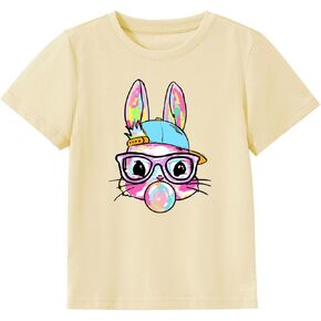 Easter Shirts for Boys Girls Cute Bunny Egg Hunt Tee Tops Toddler Baby Easter Outfit Clothes 2-7T in Kuwait