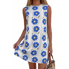 PRETTYGARDEN Sundresses for Women 2026 Summer Elegant Floral A Line Short Party Dress Beach Vacation Clothes in Saudi Arabia