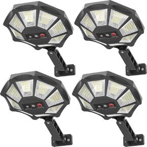 Solar Lights Outdoor, Wide Angle Solar Street Light, 6500K Solar Flood Lights with Outdoor Motion Sensor,IP66 Waterproof, Solar Security Lights for Courtyards, Gardens, Yard 2Pack in Kuwait