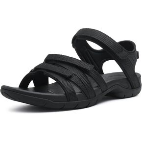 صنادل المشي لمسافات طويلة للنساء من Shevalues، صندل رياضي مريح للمشي في الهواء الطلق مع أشرطة قابلة للتعديل ودعم للقوس in Kuwait