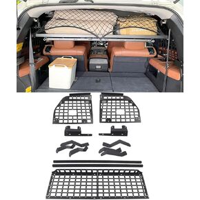 لتويوتا سيكويا 2008-2022 وحدات تخزين لوحة الرف الخلفي الجذع الأمتعة لوحة مولي حامل الحقائب الجذع المنظم سبائك الألومنيوم (الألواح الجانبية) in Kuwait