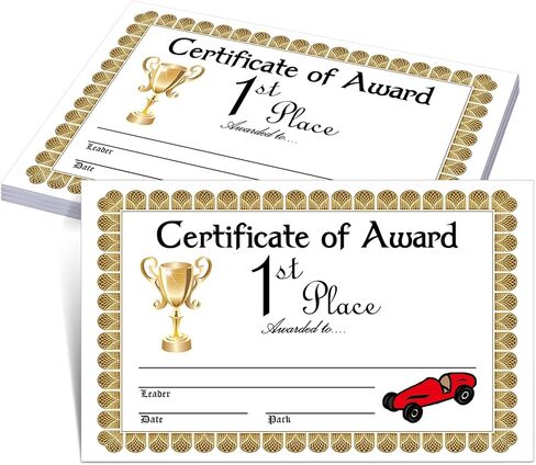 40 عبوة من شهادة جائزة ديربي، شهادات سيارات سباق خشبية مجمعة 10 أنماط لجائزة ديربي والتقدير والهدايا التي لا تُنسى في المدرسة والمكتب والمناسبات، 10.5 × 6.5 بوصة in Kuwait