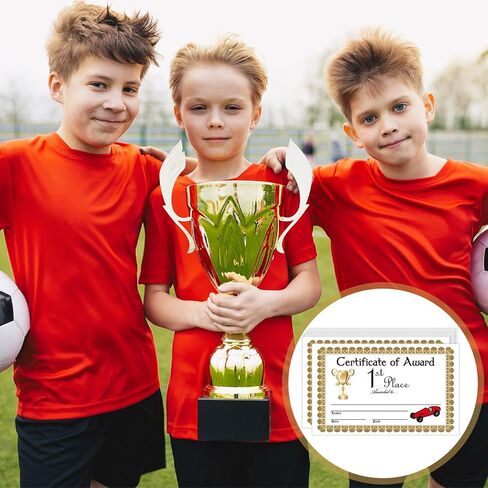 40 عبوة من شهادة جائزة ديربي، شهادات سيارات سباق خشبية مجمعة 10 أنماط لجائزة ديربي والتقدير والهدايا التي لا تُنسى في المدرسة والمكتب والمناسبات، 10.5 × 6.5 بوصة in Kuwait