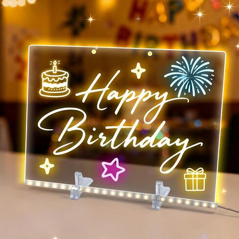 Lumiboard Led Drawing Board,Led Drawing Board,Glowing Acrylic Dry Erase Board with Light,Lumiboard Led Drawing,4 Modes & 7 Colors& 7 Markers(13.8 * 9.8 Inches) in Kuwait