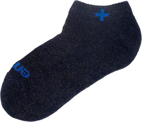 emuaid Ionic Silver Socks – Silver Fiber Blend, Moisture-Wicking & Odor Control, One Pair – Navy & Gray in Saudi Arabia