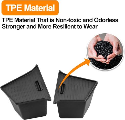 Custom Fit Trunk Storage Bins for Tesla Model Y Juniper 2025-2026 - Rear Cargo Organizer with Lids - TPE Waterproof & Odorless Car Interior Accessories in Saudi Arabia