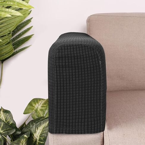 2 Pcs Couch Arm Covers Polyester Anti- Slip Armchair Cover for Chairs Sofa Stretch Furniture Protector Washable Black in Saudi Arabia