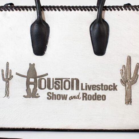 American Darling Sandy Rodeo Genuine Hair-on Leather Tote Bag Western Statement Handbag | Houston Livestock Show and Rodeo in Saudi Arabia
